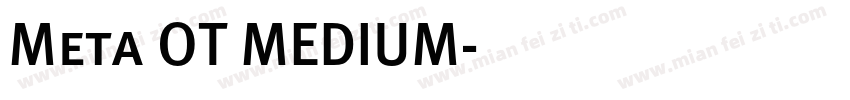 Meta OT MEDIUM字体转换